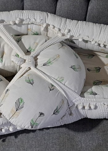 Nakış İşlemeli Beyaz Bebek Uyku Seti - Görsel 2