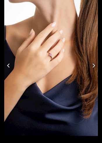 Pembe Taşlı Kadın Yüzük - Görsel 6