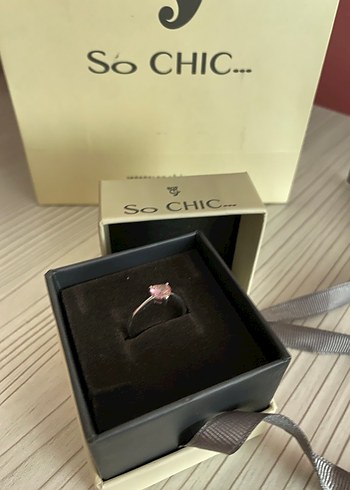 Pembe Taşlı Kadın Yüzük - Görsel 5