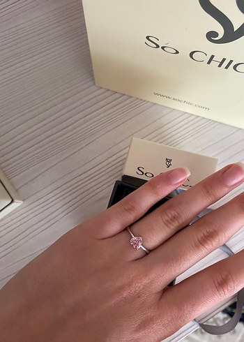 Pembe Taşlı Kadın Yüzük - Görsel 10