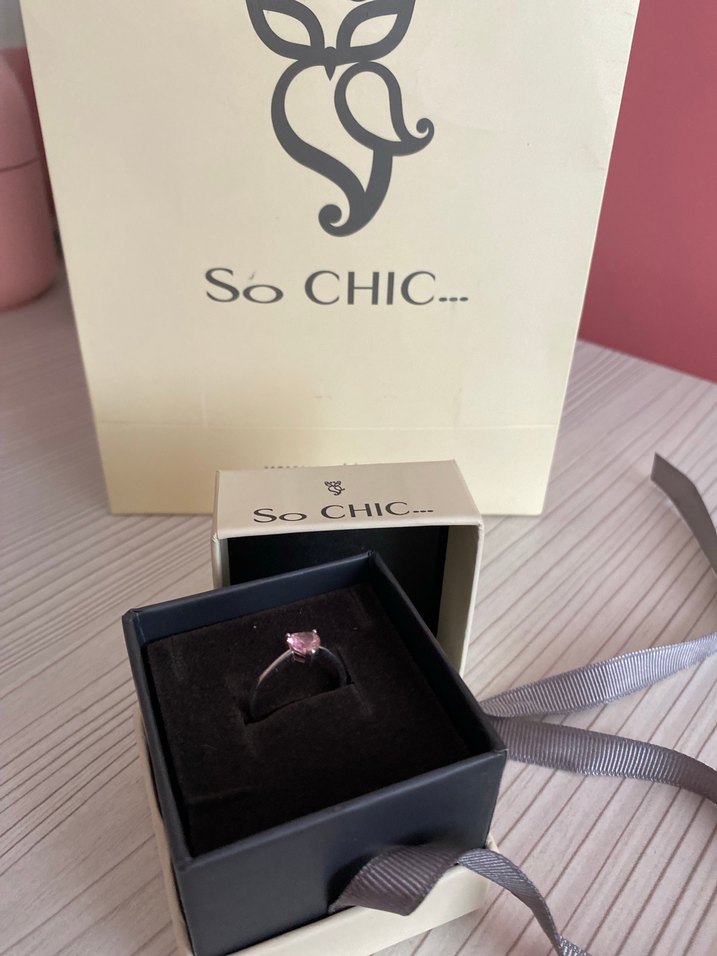 Pembe Taşlı Kadın Yüzük - Görsel 4