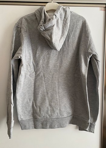 Lee Cooper Lee Gri Baskılı Kapüşonlu Sweatshirt