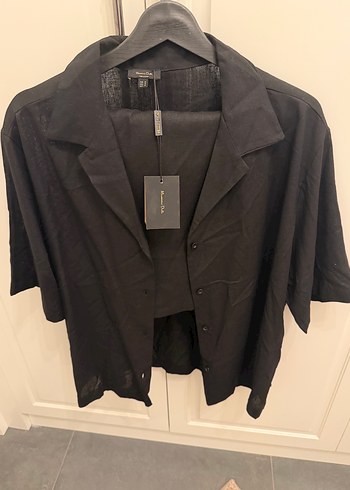 Massimo Dutti İkili Takim Gomlek Sort Etek