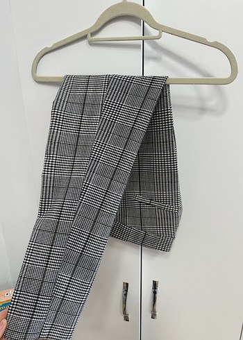 Ekoseli kumaş pantolon - Görsel 3