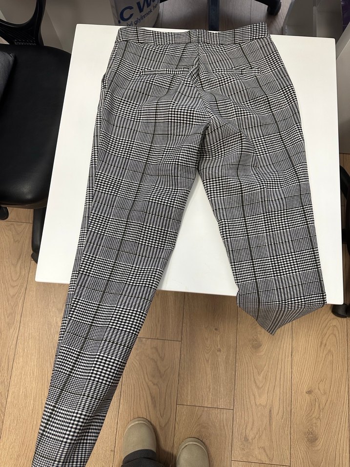 Ekoseli kumaş pantolon - Görsel 2