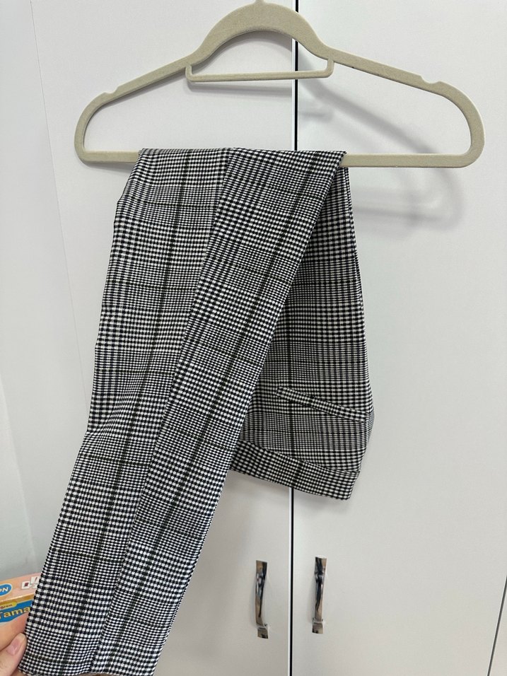 Ekoseli kumaş pantolon - Görsel 3