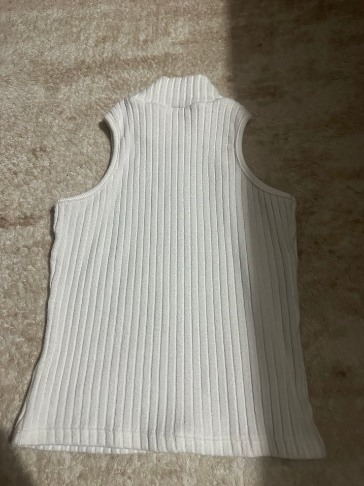 Ekru Yarım Balıkçı Yaka Bluz - Görsel 2