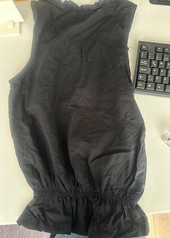 Siyah yazlık bluz - Görsel 2