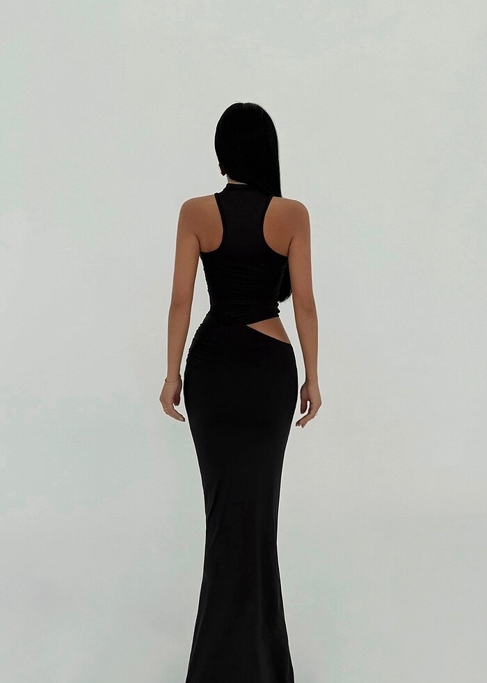 Siyah elbise - Görsel 4