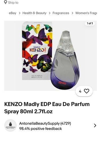 Beden Renk Kenzo Madly Kadın Parfümü 80 ml