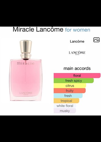lancome miracle 100 ml - Görsel 3