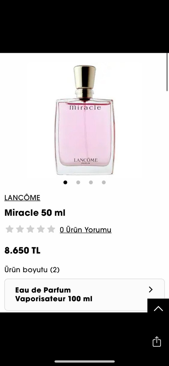 lancome miracle 100 ml - Görsel 5