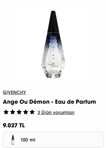 Beden Givenchy Ange ou Démon 5 ml EDP
