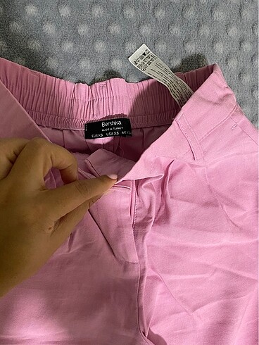 Bershka Bershka Pembe kumaş pantolon