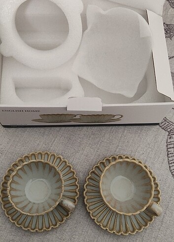 English Home Engilish home fiore New bone china ikili fincan seti