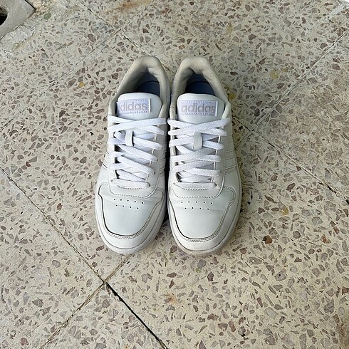 40 Beden beyaz Renk Adidas Hoops 2.0 Beyaz Spor Ayakkabı
