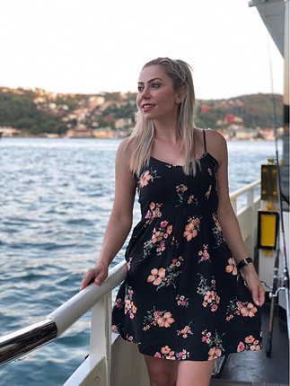 H&M Çiçekli spor şık elbise