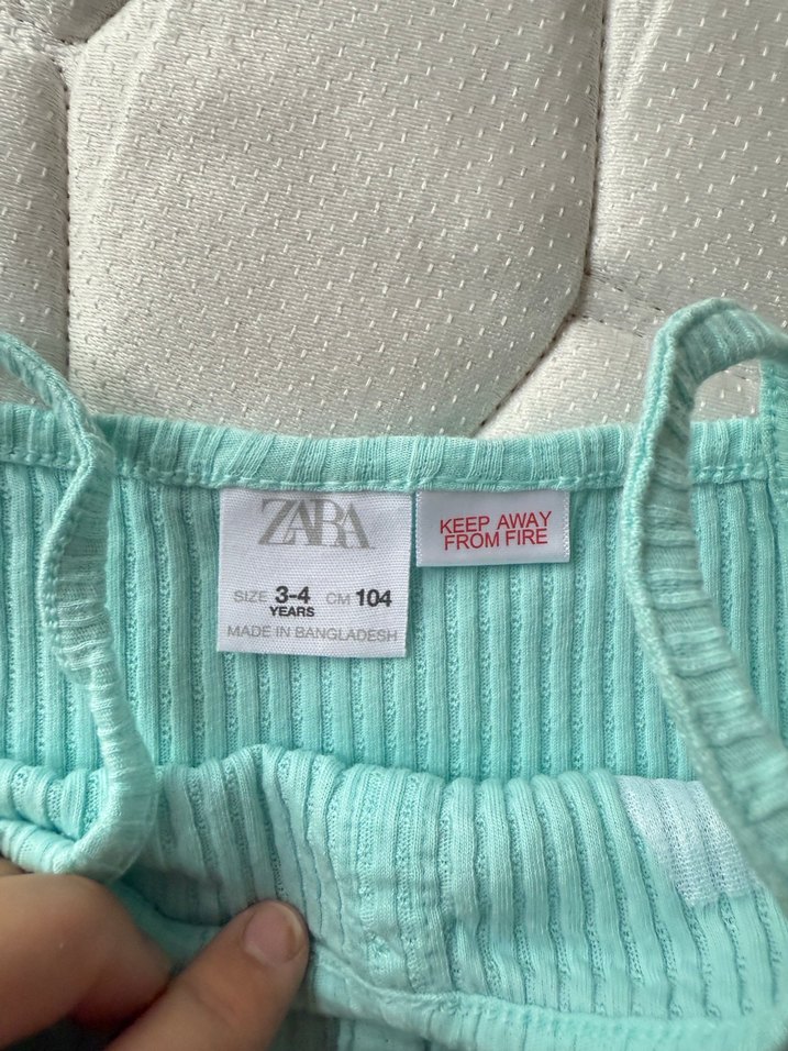 Nakışlı Düğmeli Turkuaz Kız - Görsel 2