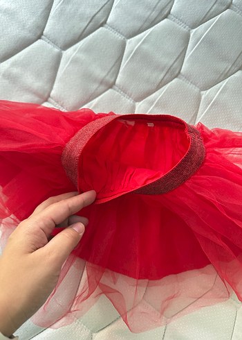 Kız Çocuk Kırmızı Fırfırlı Etek - Görsel 2