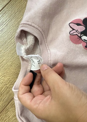 Kız Çocuk Pembe Baskılı Sweatshirt - Görsel 3