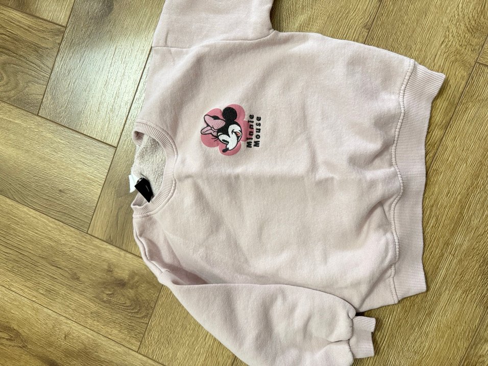 Kız Çocuk Pembe Baskılı Sweatshirt - Görsel 2