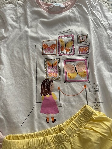 5 Yaş Beden çeşitli Renk Pijama takımı