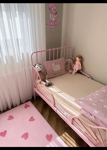 Pembe Nakışlı Bebek Nevresim Takımı - Görsel 2