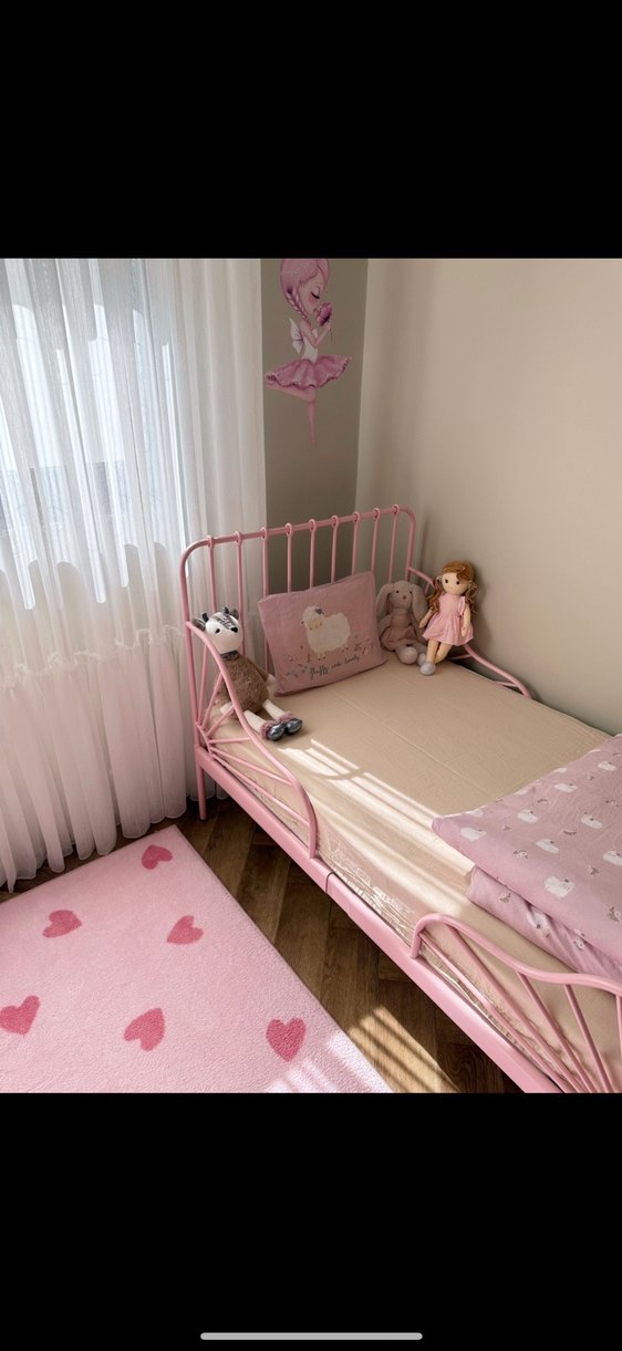 Pembe Nakışlı Bebek Nevresim Takımı - Görsel 2