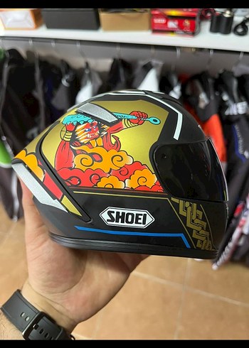 Renkli Baskılı Biker Motosiklet kedi Kaskı - Görsel 3