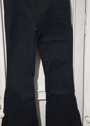 Siyah Kadın İspanyol Pantolon - Görsel 2