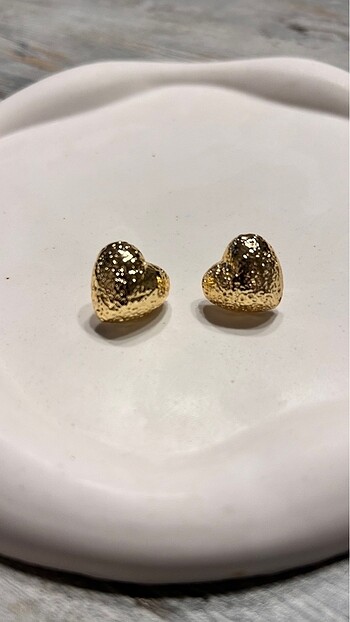 Gold kalp küpe
