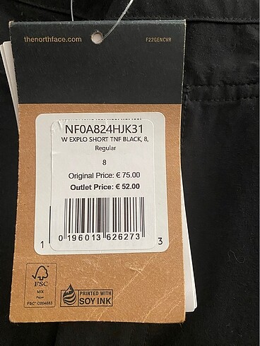 North Face The North Face NF0A824HJK31 W Exploration Short EU Siyah Kadın Ş