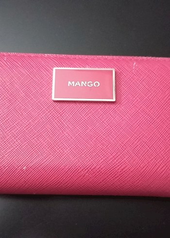 Mango Kadın Deri Pembe Fermuarlı Cüzdan