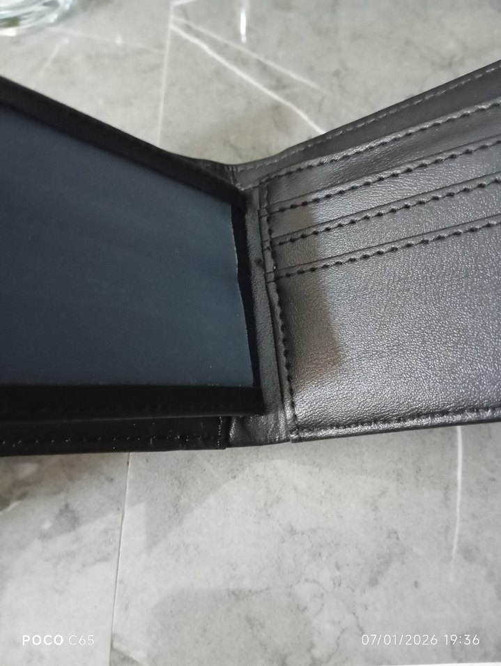 Siyah Minimalist Erkek Cüzdan - Görsel 2