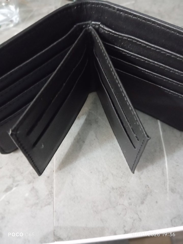 Siyah Minimalist Erkek Cüzdan - Görsel 3