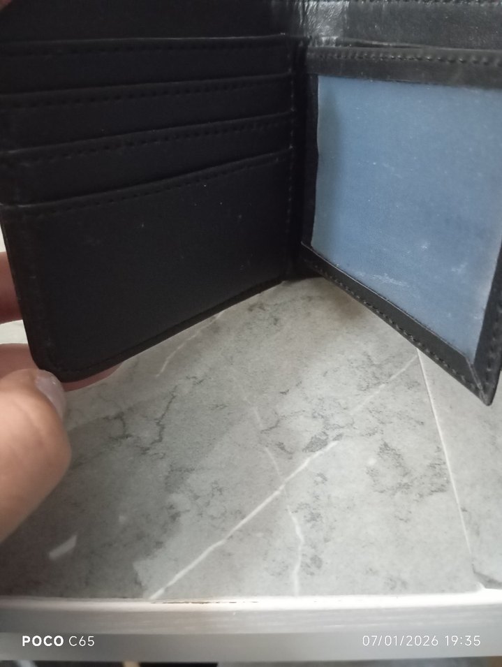 Siyah Minimalist Erkek Cüzdan - Görsel 4