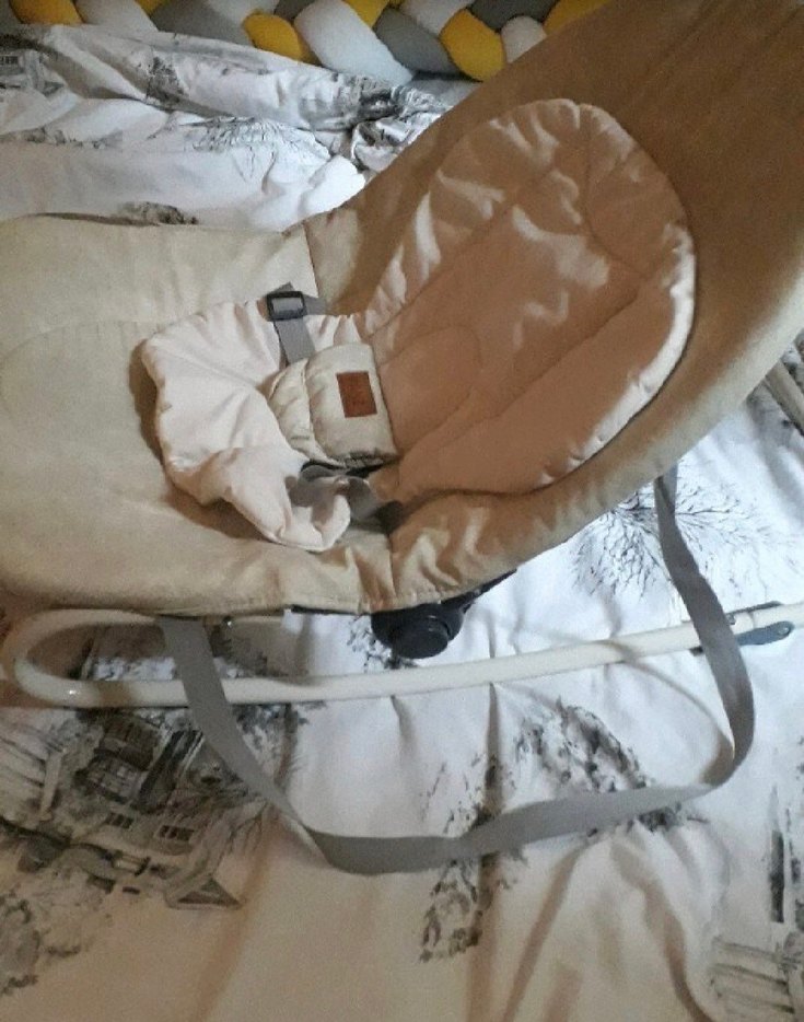 Beyaz ve Gri Bebek Taşıma Askısı - Görsel 2