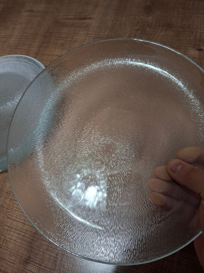 Beyaz Düz Cam Tabak Seti - Görsel 4