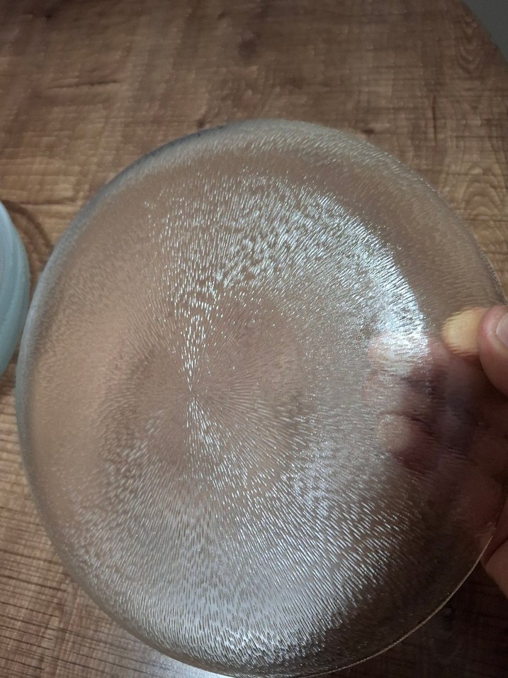 Beyaz Düz Cam Tabak Seti - Görsel 2