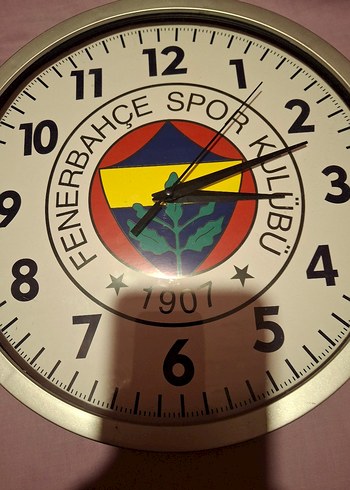 Fenerbahçe Spor Kulübü Duvar Saati Gold - Görsel 2