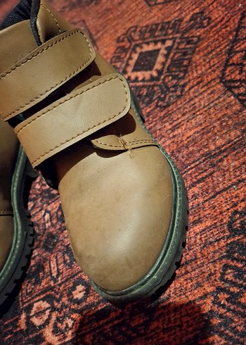 Kahverengi Deri Çocuk Botları Tokalı - Görsel 4