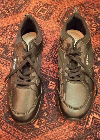 Kahverengi Yılan Desenli Dolgu Topuklu Spor Ayakkabı - Görsel 3