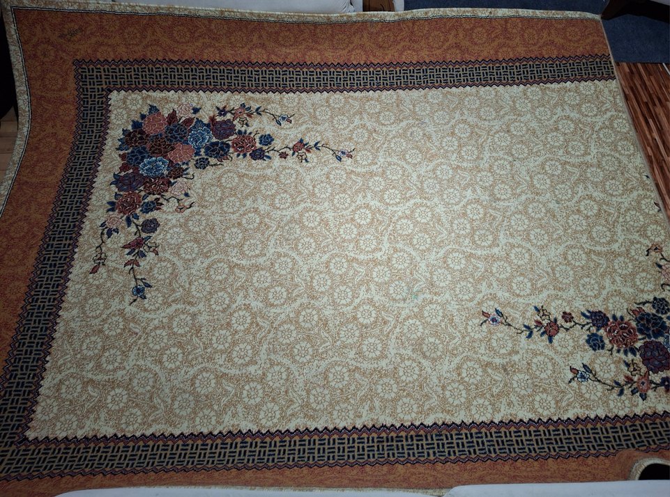 Çiçek Desenli Çok Renkli Geleneksel Halı - Görsel 5