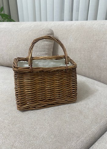 Örgü Detaylı Bej Bohem Kadın Çanta - Görsel 2