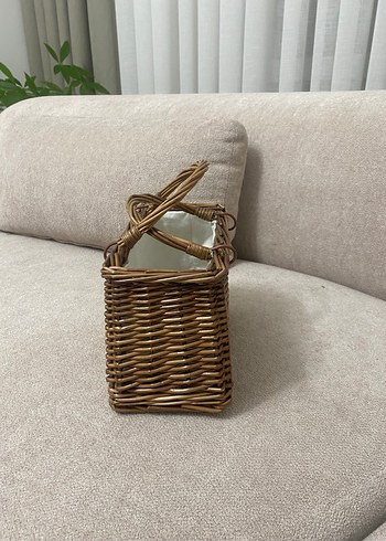 Örgü Detaylı Bej Bohem Kadın Çanta - Görsel 4