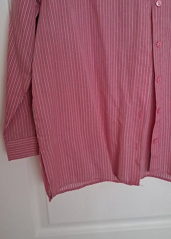 Bordo Uzun Kollu Düğmeli Gömlek - Görsel 3