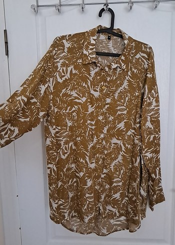 Düğmeli Uzun Kollu Bohem Kadın Gömlek - Görsel 3