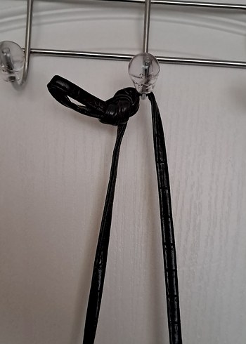 Kahverengi Deri Yılan Desenli Kadın Çanta - Görsel 6