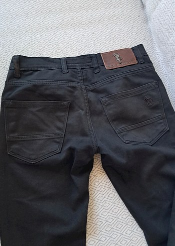 U.S Polo Assn. Uspa Erkek Siyah Kot Pantolon
