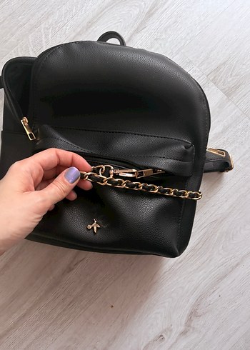 Fabrika siyah Kadın Sırt Çantası - Görsel 2